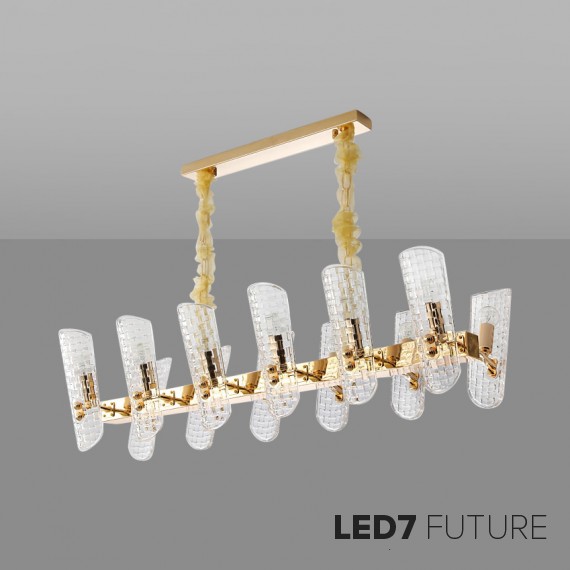 Ritz - Gong Rectangular Chandelier